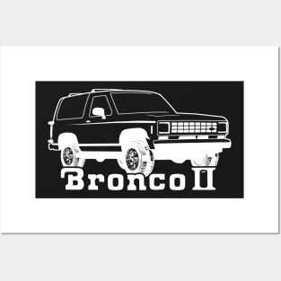 1983-1988 Ford Bronco II, w/Tires, White Print Posters and Art